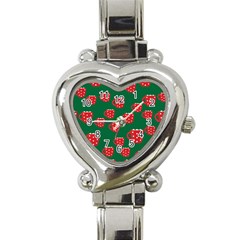 Christmas Coffee Heart Italian Charm Watch by designsbymallika