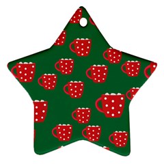 Christmas Coffee Star Ornament (two Sides) by designsbymallika