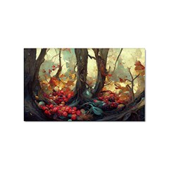 Abstract Texture Forest Trees Fruits Nature Leaves Sticker (rectangular) by Pakemis