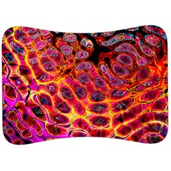 Fractal Black Texture Wallpaper Art Design Velour Seat Head Rest Cushion