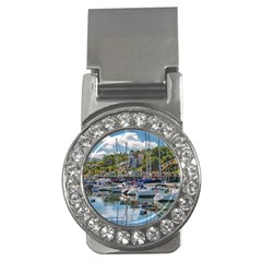 Piriapolis City Port, Maldonado, Uruguay Money Clips (cz)  by dflcprintsclothing