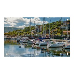 Piriapolis City Port, Maldonado, Uruguay Banner And Sign 5  X 3  by dflcprintsclothing