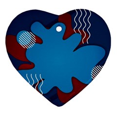 Background Abstract Design Blue Ornament (heart) by Ravend