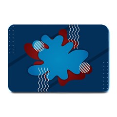 Background Abstract Design Blue Plate Mats by Ravend