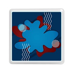 Background Abstract Design Blue Memory Card Reader (square)