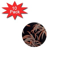 Leaf Leaves Pattern Print 1  Mini Magnet (10 Pack) 