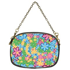 Flower Spring Background Blossom Chain Purse (one Side)