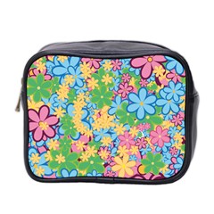 Flower Spring Background Blossom Mini Toiletries Bag (two Sides)