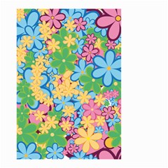 Flower Spring Background Blossom Small Garden Flag (two Sides) by Ravend