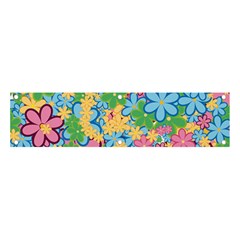 Flower Spring Background Blossom Banner And Sign 4  X 1  by Ravend