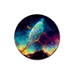 Abstract Galactic Rubber Coaster (round)