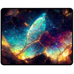 Abstract Galactic Double Sided Fleece Blanket (medium)