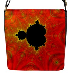 Fractal Mandelbrot Set Pattern Art Flap Closure Messenger Bag (s)