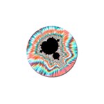Fractal Abstract Background Golf Ball Marker Front