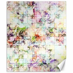 Dirt Puzzle Scrap Book Background Canvas 8  X 10 