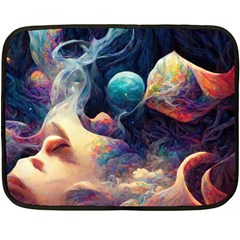 Quantum Physics Dreaming Lucid Double Sided Fleece Blanket (mini)