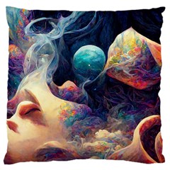 Quantum Physics Dreaming Lucid Large Flano Cushion Case (two Sides)