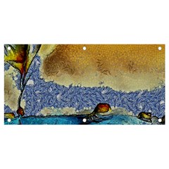 Abstract Painting Art Texture Banner And Sign 4  X 2  by Ravend