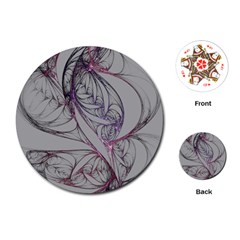 Abstract Background Watercolor Playing Cards Single Design (round)