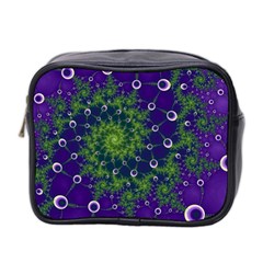 Fractal Spiral Abstract Background Mini Toiletries Bag (two Sides)