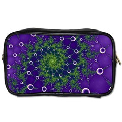 Fractal Spiral Abstract Background Toiletries Bag (two Sides) by Ravend