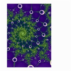 Fractal Spiral Abstract Background Small Garden Flag (two Sides) by Ravend