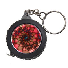Fractals Abstract Art Red Spiral Measuring Tape