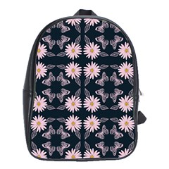 Flowers Daisies Spring Summer School Bag (xl)