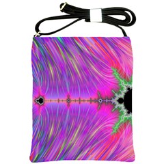 Fractal Fractals Abstract Art Shoulder Sling Bag by Ravend