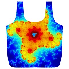 Fractal Starfish Mandelbrot Blue Full Print Recycle Bag (xxl)