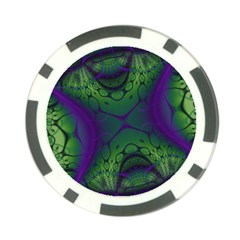 Fractal Abstract Art Pattern Poker Chip Card Guard (10 Pack)