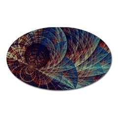 Fractal Abstract Art Oval Magnet