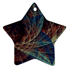 Fractal Abstract Art Star Ornament (two Sides) by Ravend