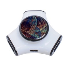 Fractal Abstract Art 3-port Usb Hub