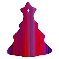 Multicolored Abstract Linear Print Christmas Tree Ornament (two Sides) by dflcprintsclothing
