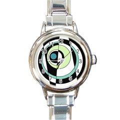 Abstraction 73 Round Italian Charm Watch