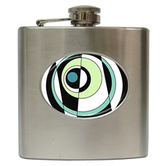 Abstraction 73 Hip Flask (6 Oz) by Mazipoodles