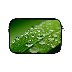 Green Water Leaf Apple Ipad Mini Zipper Cases by artworkshop