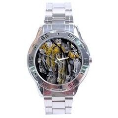 Rock Wall Crevices  Stainless Steel Analogue Watch by artworkshop