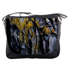 Rock Wall Crevices  Messenger Bag by artworkshop