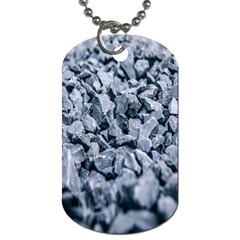 Rocks Stones Gray Gravel Rocky Material  Dog Tag (one Side) by artworkshop