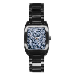 Rocks Stones Gray Gravel Rocky Material  Stainless Steel Barrel Watch by artworkshop