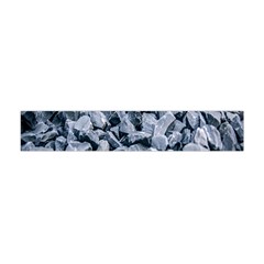 Rocks Stones Gray Gravel Rocky Material  Flano Scarf (mini) by artworkshop