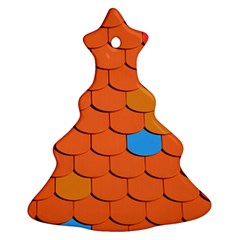 Roof Roofing Tiles  Christmas Tree Ornament (two Sides) by artworkshop