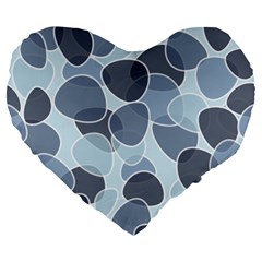 Sample Pattern Seamless Large 19  Premium Flano Heart Shape Cushions by artworkshop