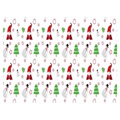 Santa Claus Snowman Christmas  Premium Plush Fleece Blanket (extra Small)