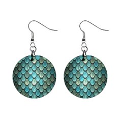Scales Backdrop Texture Mini Button Earrings