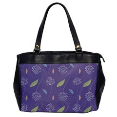 Seamless Pattern Floral Background Violet Background Oversize Office Handbag by artworkshop