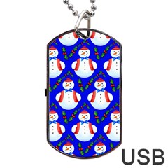 Seamless Repeat Repeating Pattern Dog Tag Usb Flash (one Side) by artworkshop