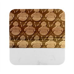 Seamless Repeat Repeating Pattern Marble Wood Coaster (square) by artworkshop